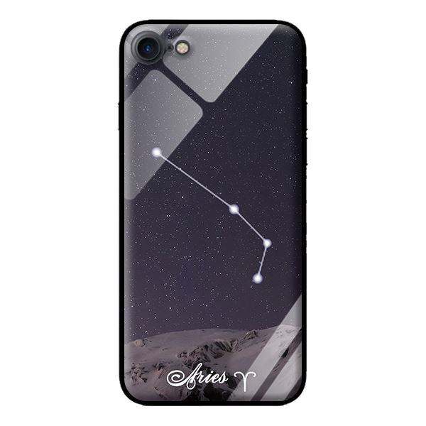 Ốp kính 12 cung Hoàng Đạo cho iPhone 8 Aries - Hàng chính hãng