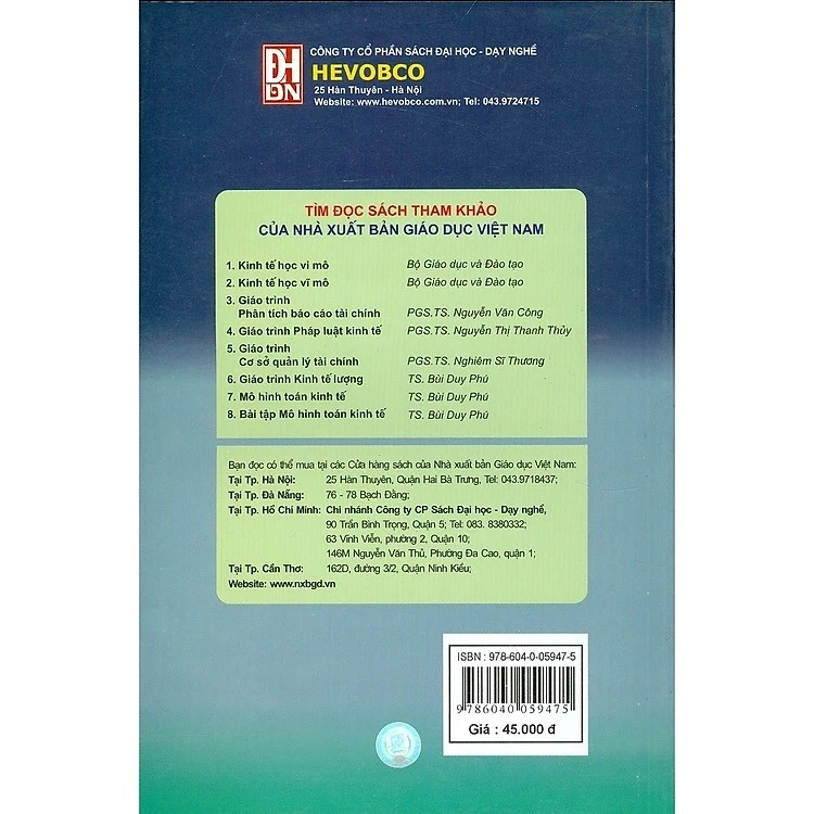 Sách - Kinh Tế Học Vi Mô (Dùng Cho Sinh Viên Các Trường Cao Đẳng, Đại Học Ngành Tài Chính – Ngân Hàng) (DN)