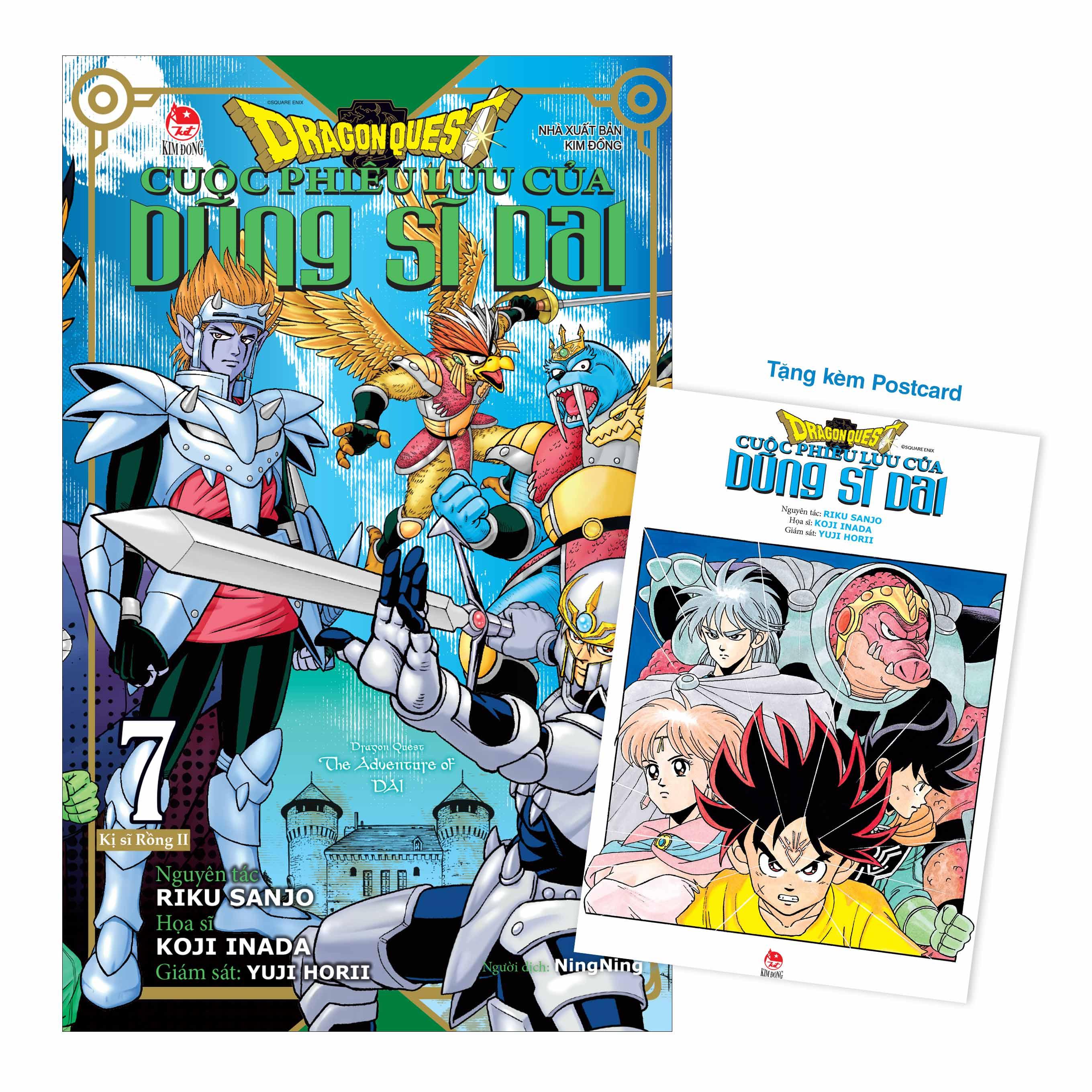 Sách - Dragon Quest - Cuộc Phiêu Lưu Của Dũng Sĩ Dai - Tập 7 - Kị Sĩ Rồng II - Tặng Kèm Postcard