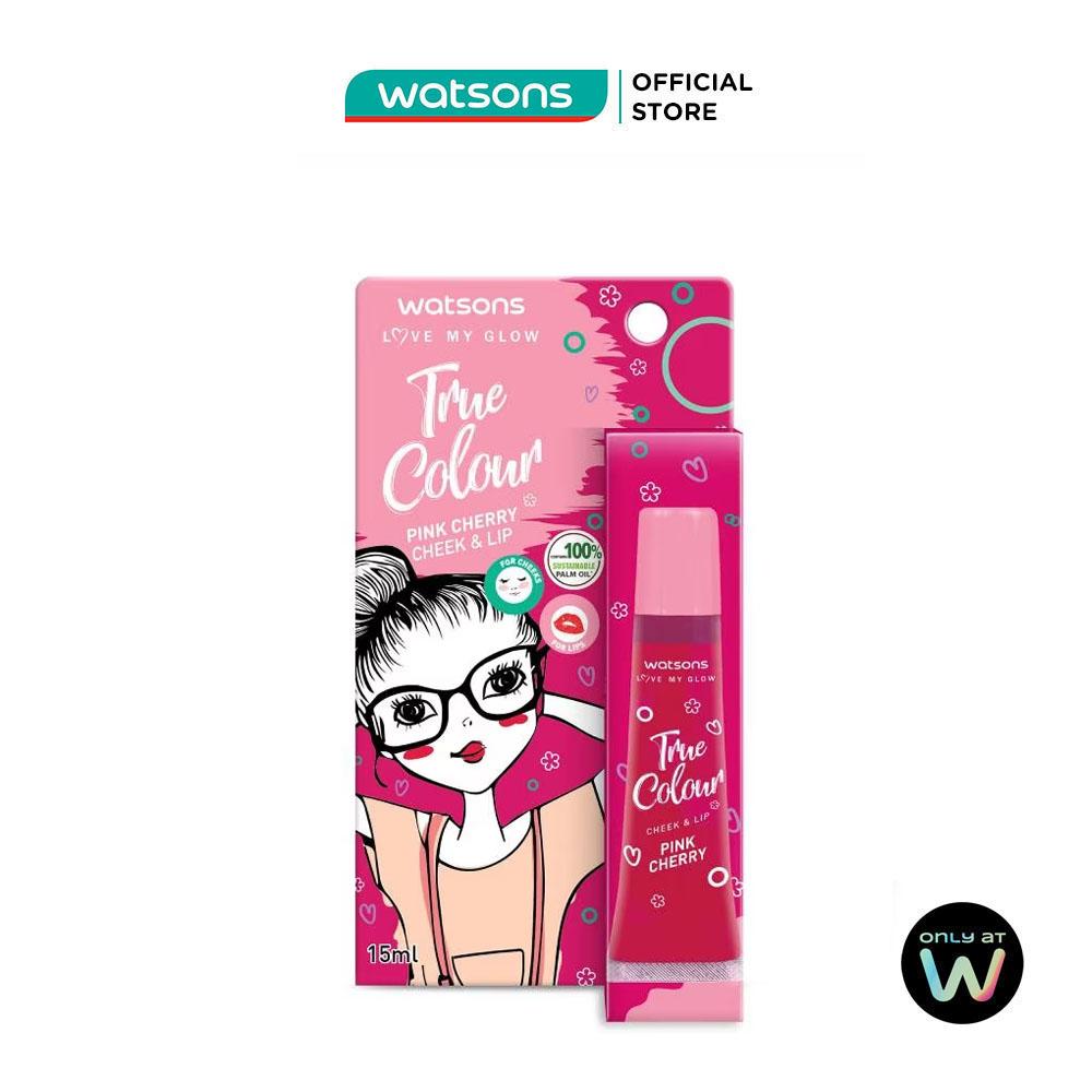 Son Dưỡng Có Màu Watsons Dành Cho Má Và Môi Pink Cherry 15ml