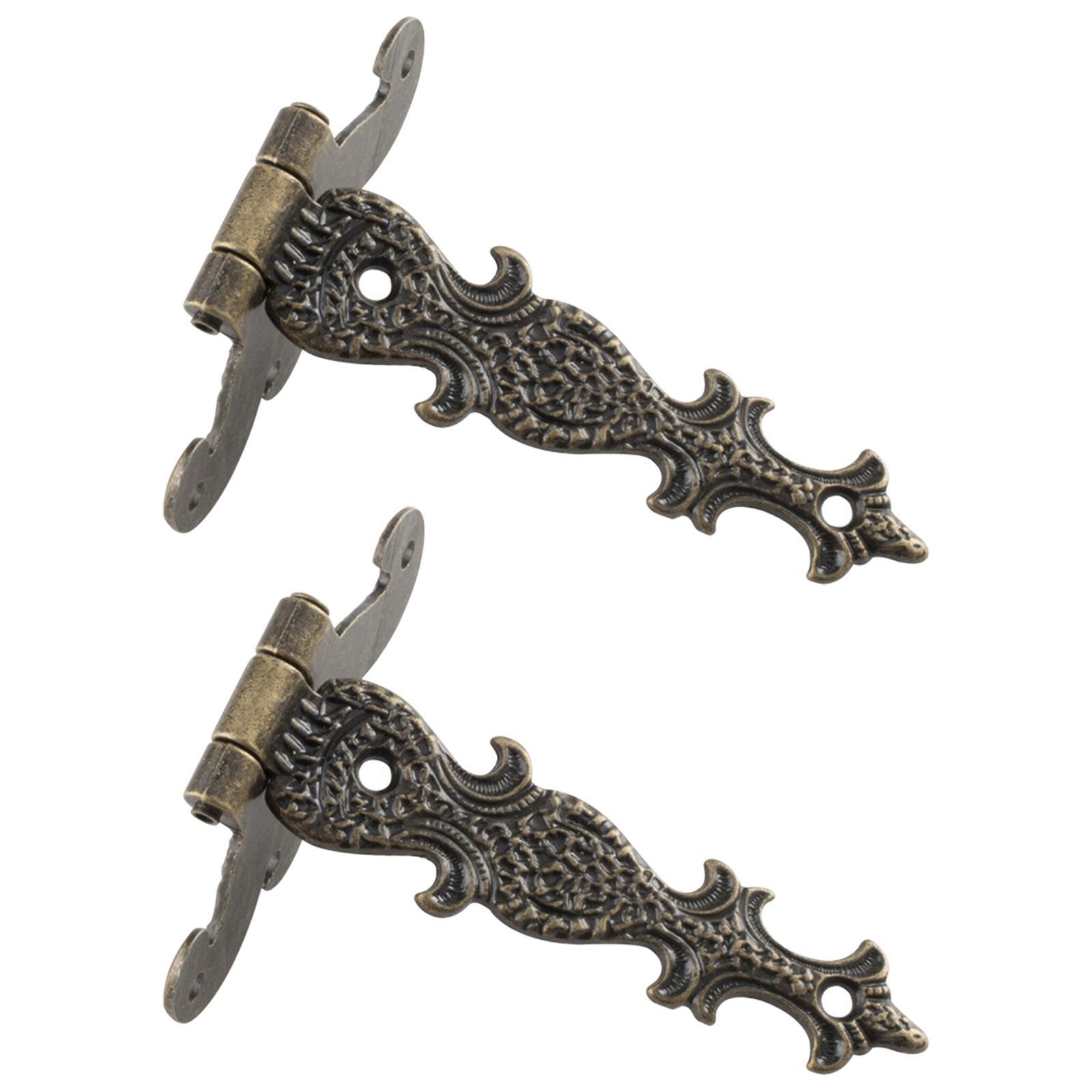 2 Pieces Vintage Style Door Hinges  for Home Office Hotel