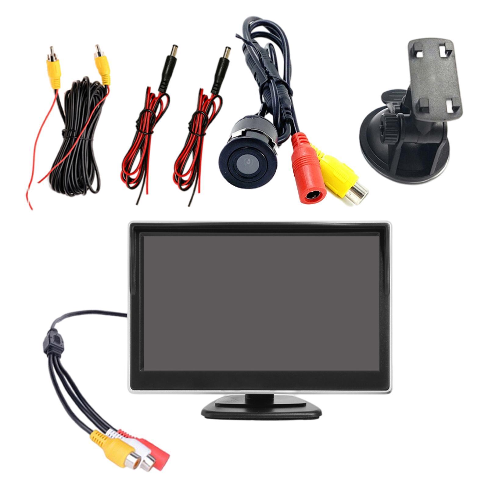 5 inch Car LCD Monitor Screen Fits for Parking Backup Rear View Camera