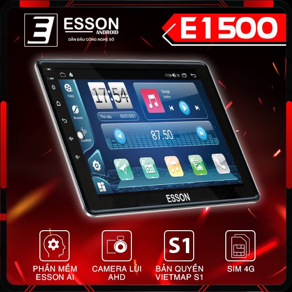Màn hình cho xe ô tô ANDROID ESSON E1500 - MMKauto