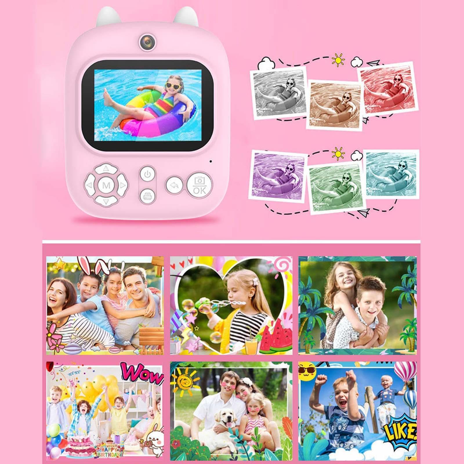 Kids Camera, Selfie Digital Camera, Child Selfie Camera Toy Children Instant Camera, Toddlers Camera, for Children Boys Kids Birthday Gifts