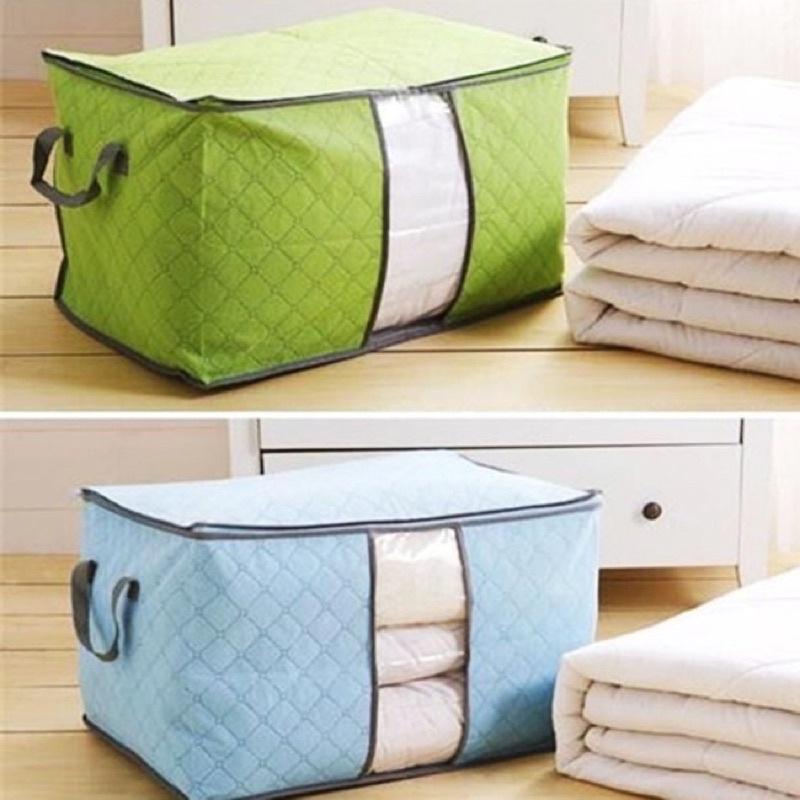Túi Vải Đựng Quần Áo Chăn Màn Mền BIG SIZE 60Cm Loại 1 - Túi Đựng Đồ Cỡ Lớn Dáng Ngang Đa Năng