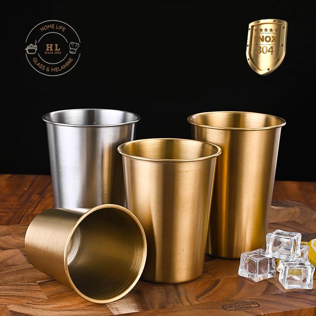 Cốc inox Hàn Quốc | Ly Inox 304 thích hợp sử dụng cho trẻ nhỏ - nhà hàng phong cách Hàn Quốc Nhật Bản