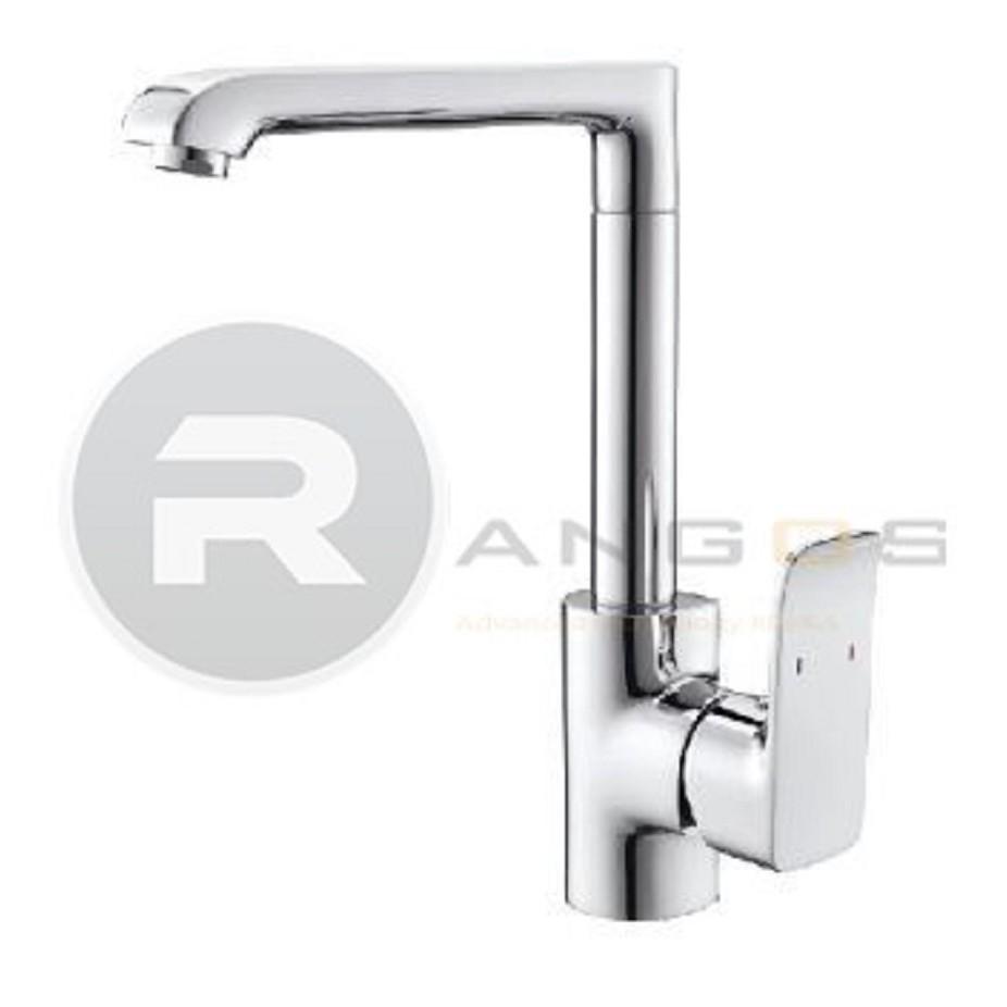 Vòi rửa bát nóng lạnh Rangos RG-521, vòi rửa bát cắm chậu hàng đồng mạ crom hàng cao cấp