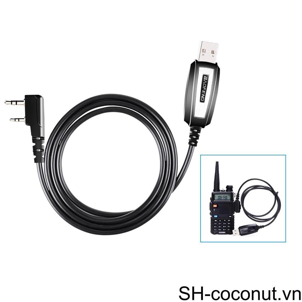 Dây Cáp Lập Trình Hai Chiều Cổng USB Thay Thế Cho Bộ Đàm UV-82 BF-888S