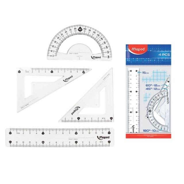 Combo Tựu Trường Lớp 4, 5 - Dụng Cụ Học Sinh - Maped 032040 - Tặng Phao Bơi Intex