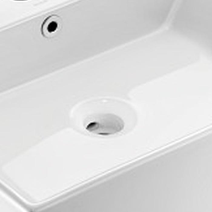 Chậu lavabo, chậu rửa mặt đặt bàn sứ trắng, hình chữ nhật, độ bền cao, hàng nhập khẩu Moen BC9903-119