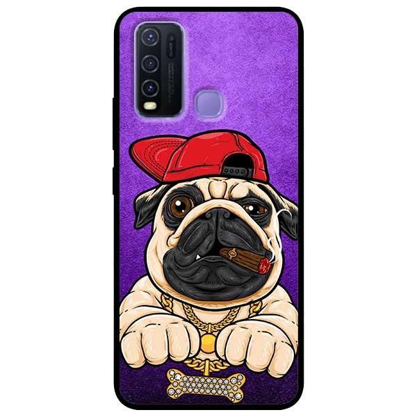 Ốp lưng dành cho Vivo Y30 - Y30i - Y50 mẫu Pulldog Hiphop Nền Tím