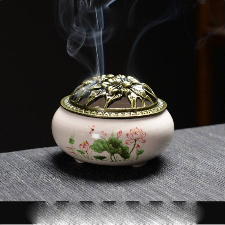 Lư Gốm Men Nứt Xông Trầm - Bình Xông Trầm - Lư Hương - giao mẫu ngẫu nhiên