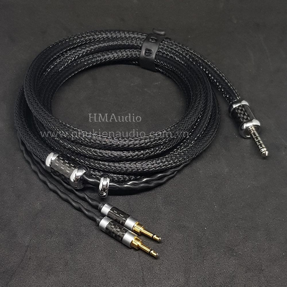 Dây tai nghe bọc chống nhiễu - Dùng cho tai nghe Monoprice M1060/M565 - Legacy Hi-fi-man