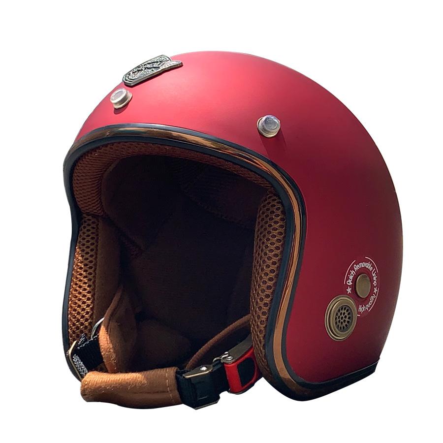 Mũ Bảo Hiểm ¾ Napoli Sh2 Ruby Thời Thượng Nhiều Màu Cá Tính Free Size