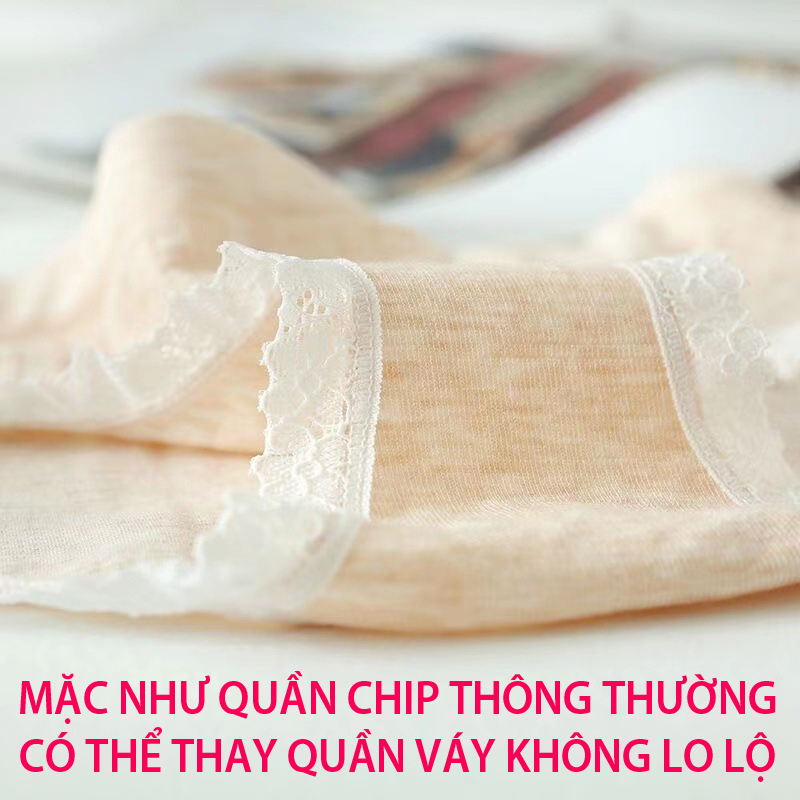 Set 5 quần lót nữ vân muối tiêu cotton kháng khuẩn thông hơi siêu mát
