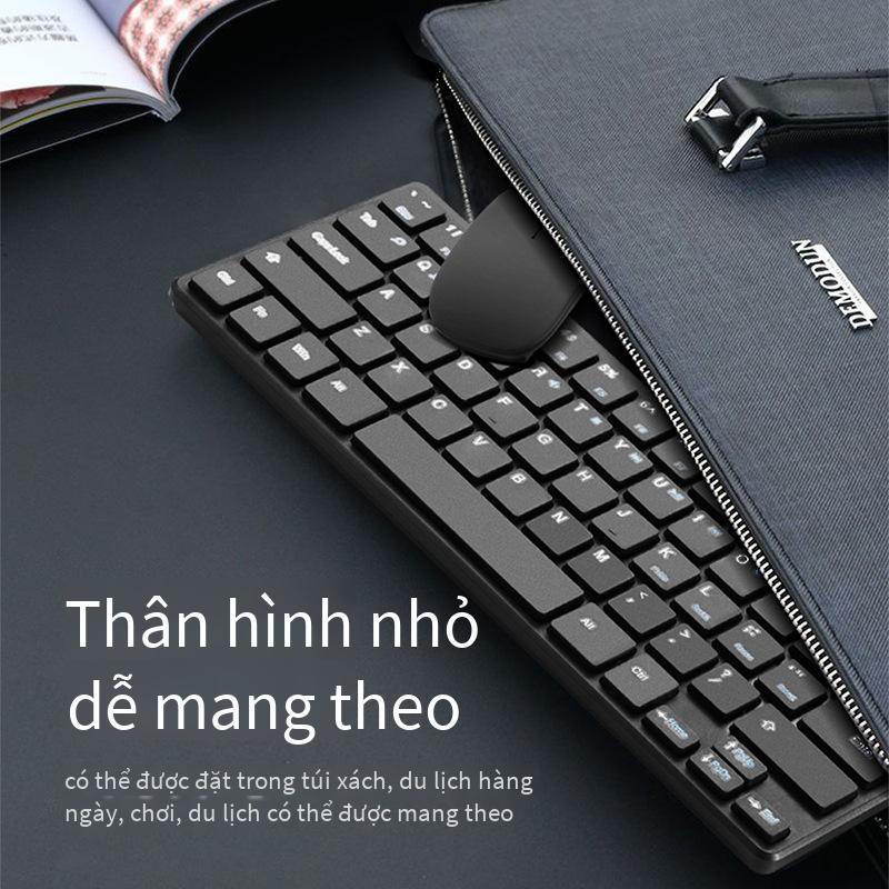 Phong cách mới nhất ma sói bùng nổ quang điện không dây sô cô la máy tính xách tay siêu mỏng tại nhà văn phòng trung lập điểm phím chuột bộ