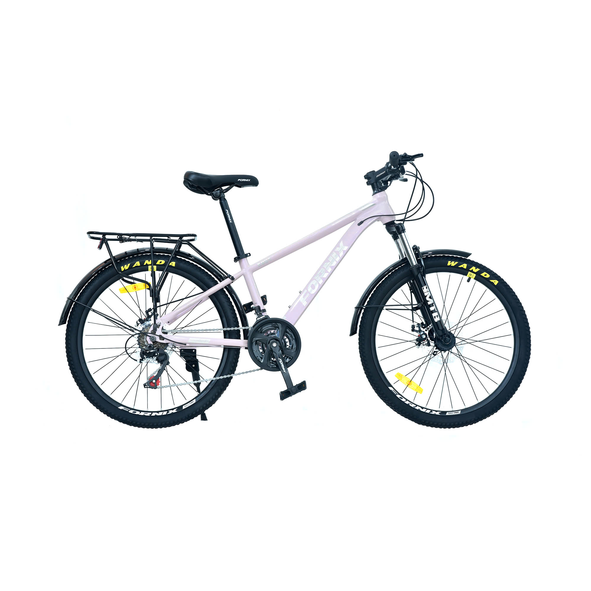 Xe Đạp Địa Hình MTB KM24 - FORNIX - Vòng Bánh 24&quot;- Khung Thép Không Mối Hàn- Bảo Hành 12 Tháng