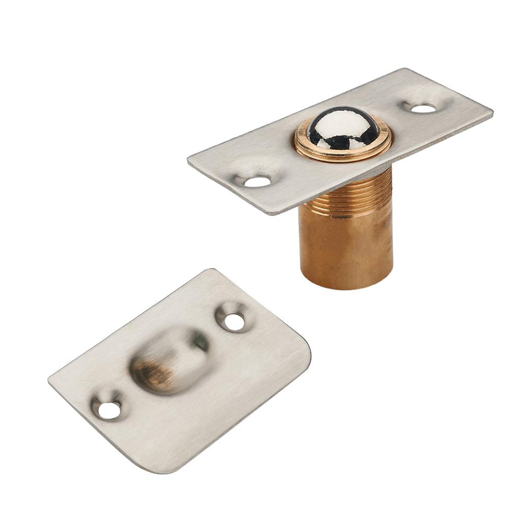Adjustable Roller Ball Door Spring Catch Lock Internal Latch Stainless Steel