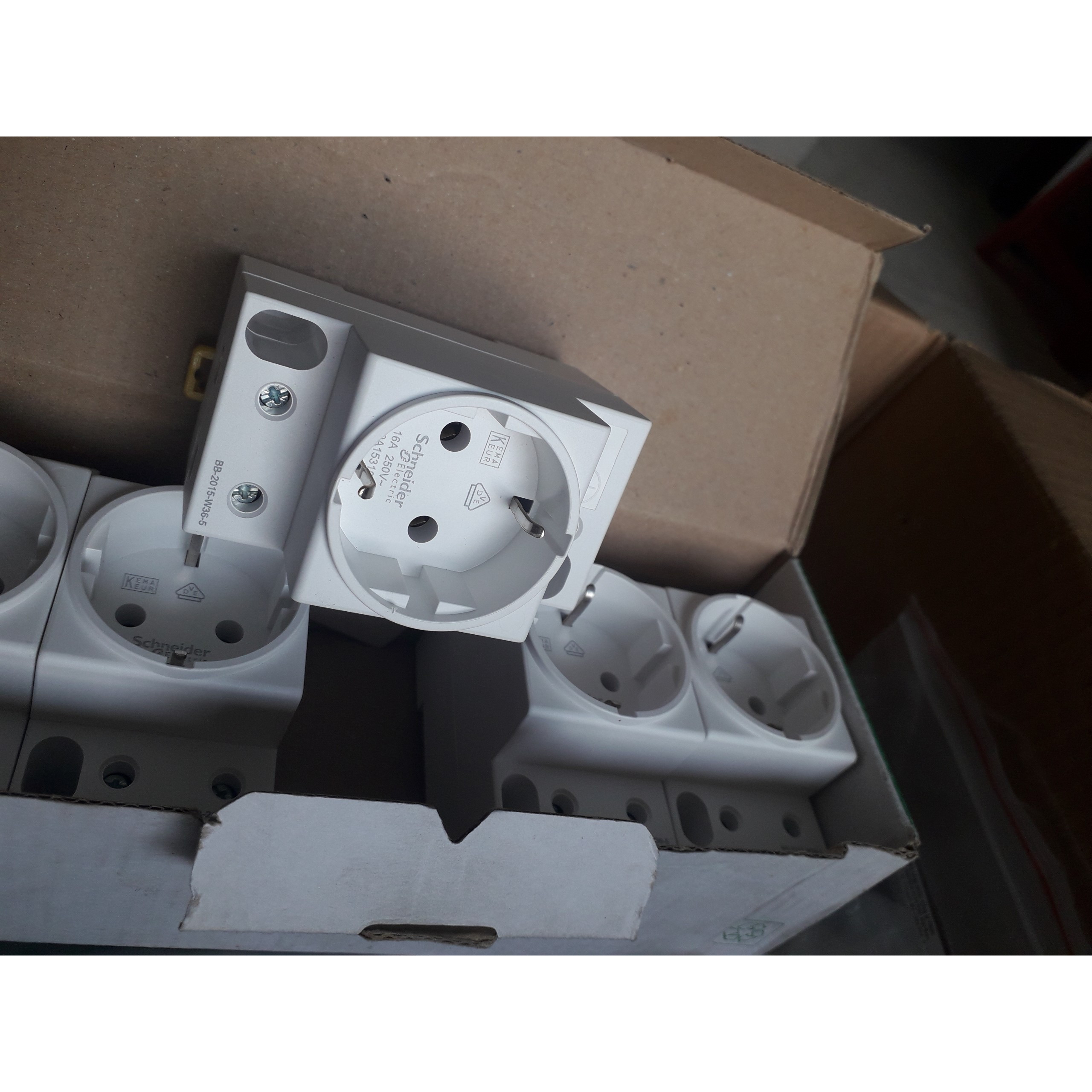 Ổ cắm điện gắng Ray (DIN socket) 2P+E 16A , A9A15310 Schneider - Ổ cắm ...