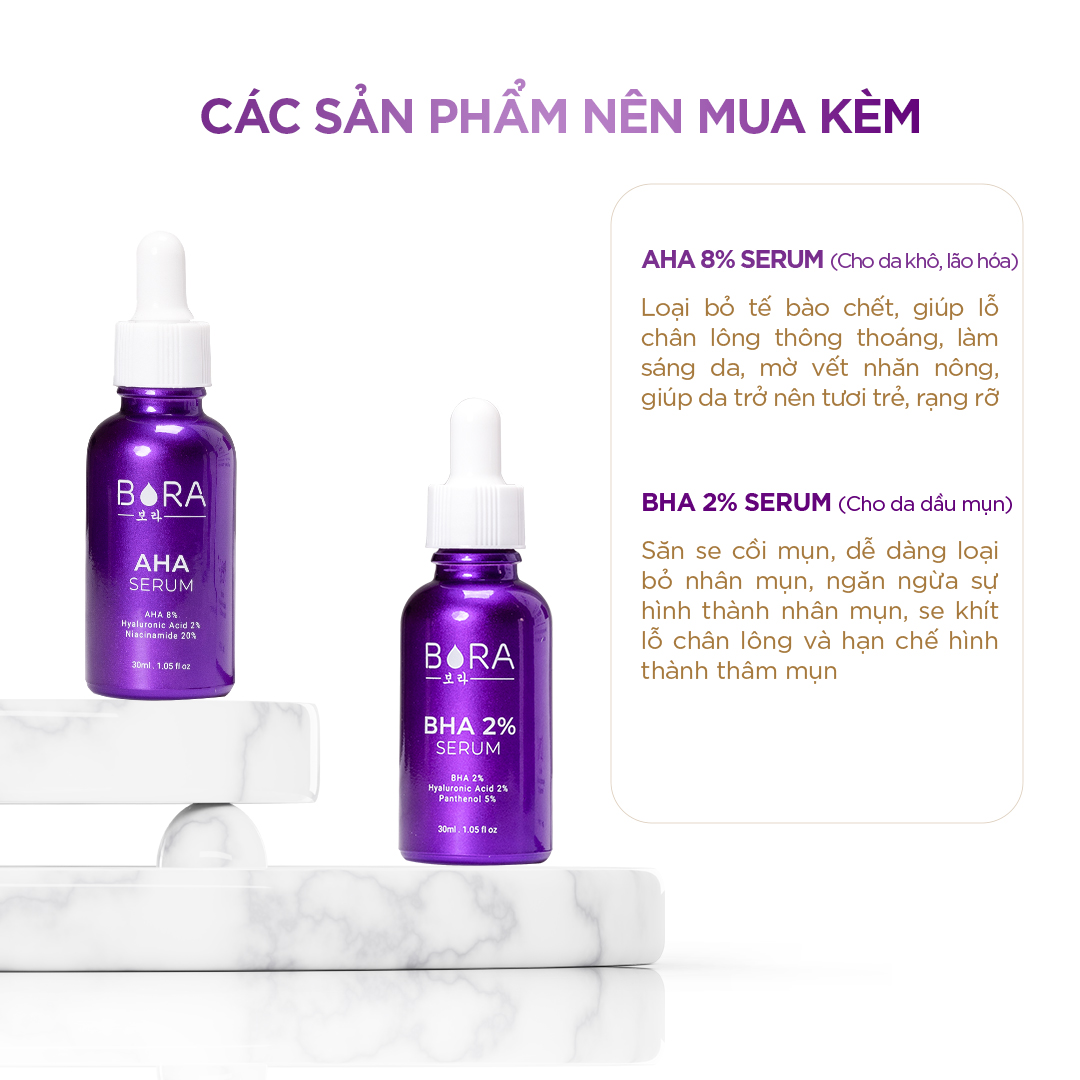 Tinh chất dưỡng ẩm nuôi dưỡng làn da trắng hồng Bora HA B5 Serum lọ 30ml