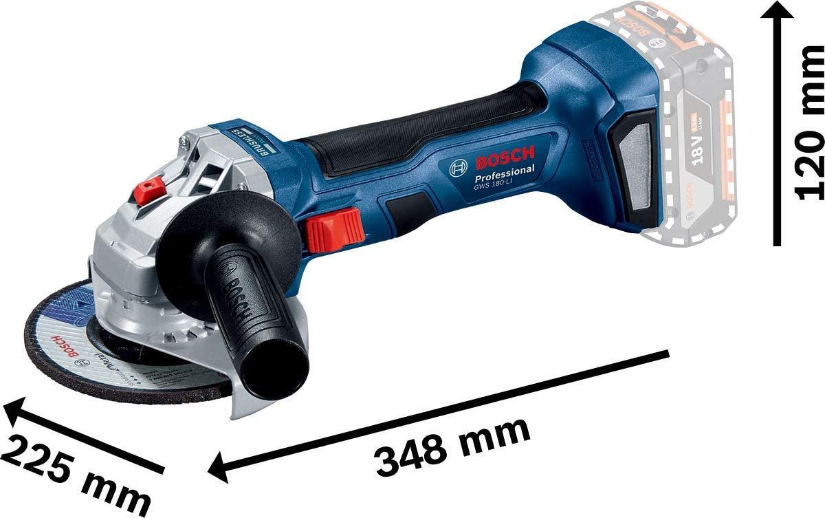 MÁY MÀI GÓC DÙNG PIN 18V 100 MM BOSCH GWS 180-LI - HÀNG CHÍNH HÃNG