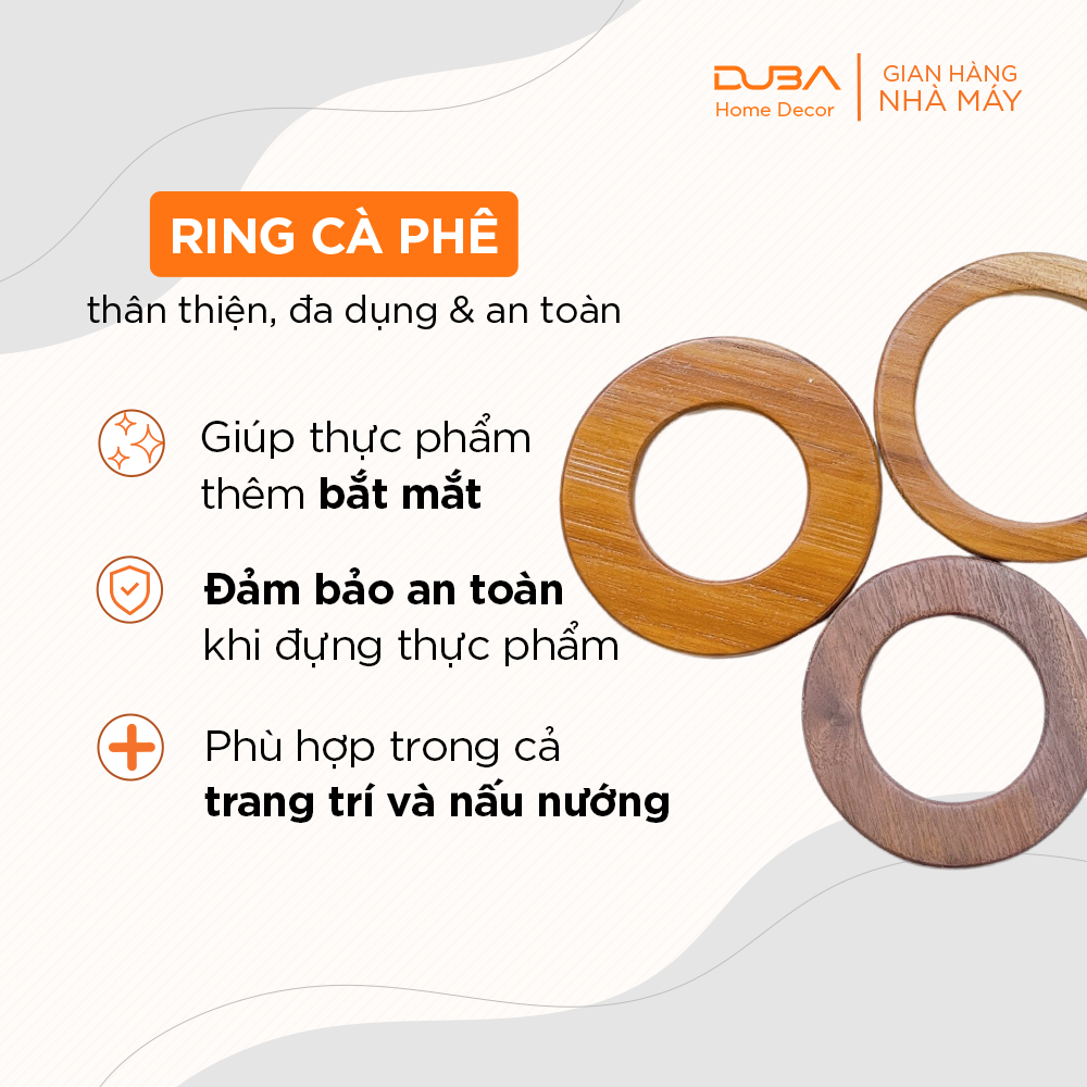 Ring gỗ cho máy pha cà phê Espresso Staresso Basic &amp; Staresso Mini - Hàng chính hãng DUBA