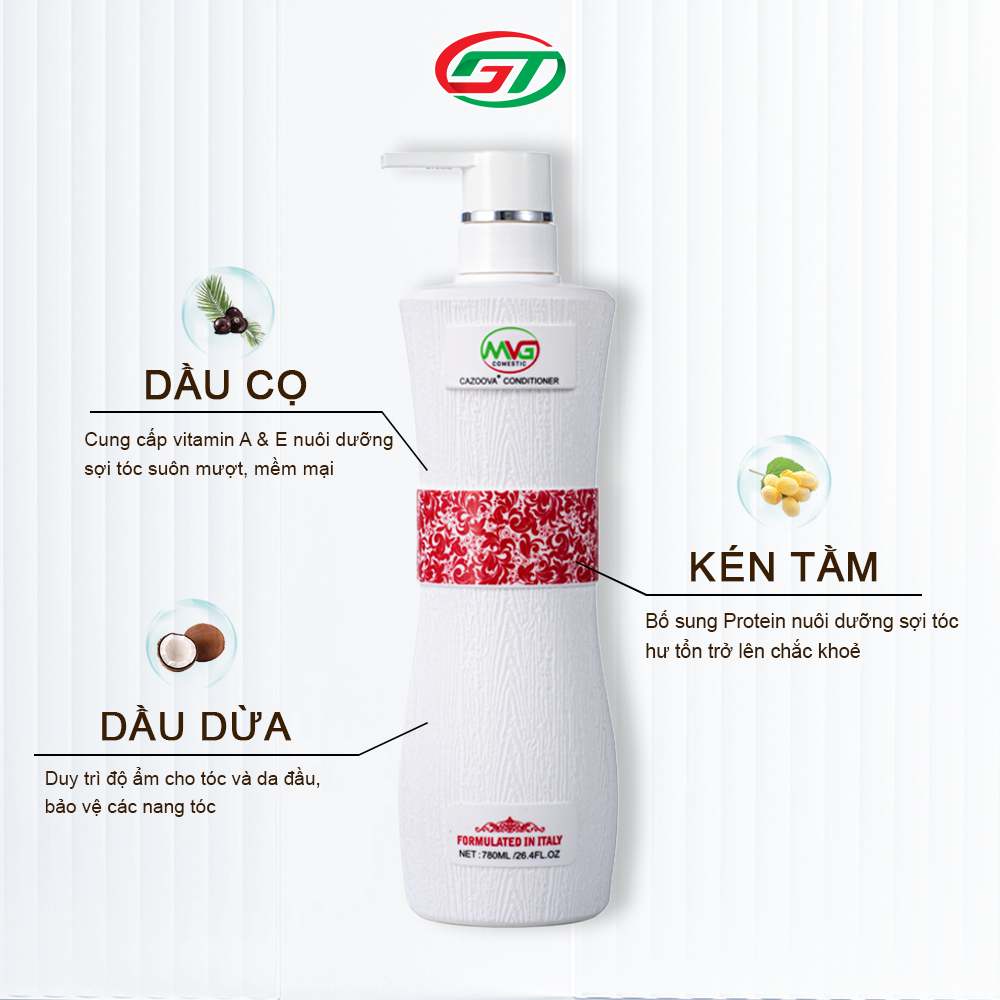 Dầu Gội Cặp Cazoova hỗ trợ làm sạch sâu, dưỡng tóc mềm mượt, phục hồi tóc hư tổn 500ml &amp; 780ml