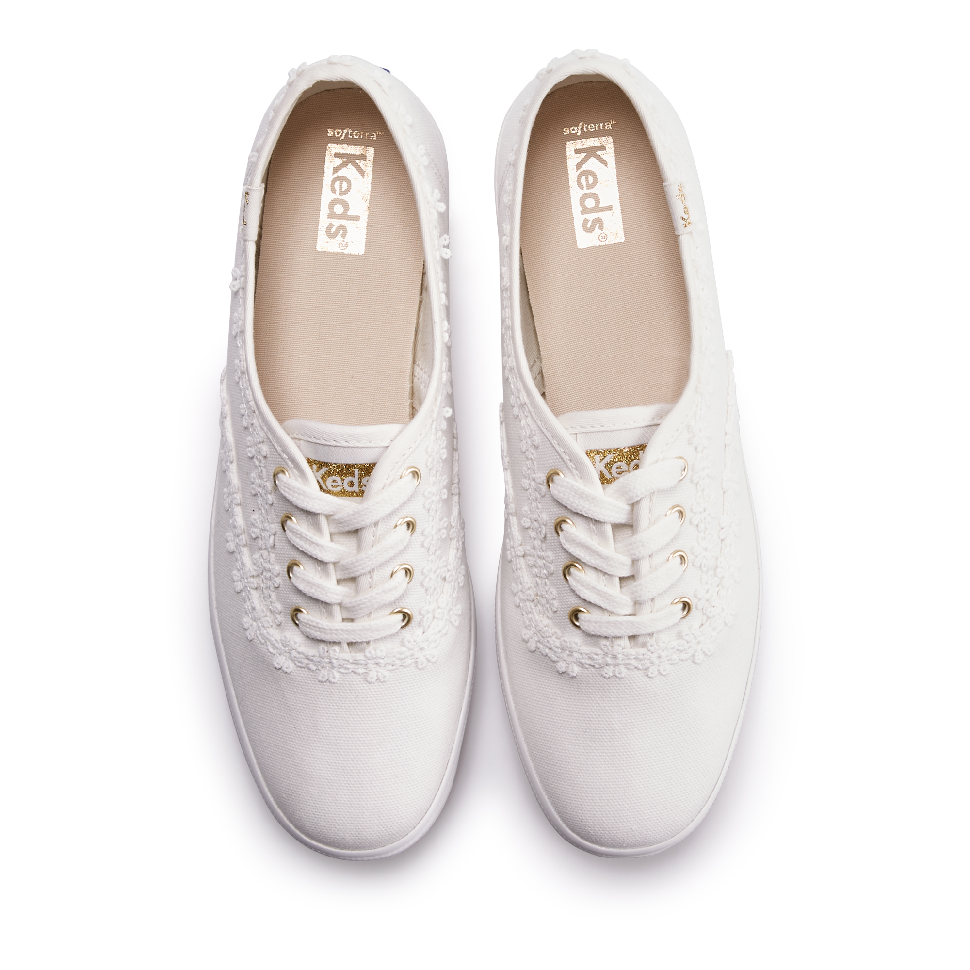 Giày Keds Nữ- Champion Crochet Trim White- KD066631