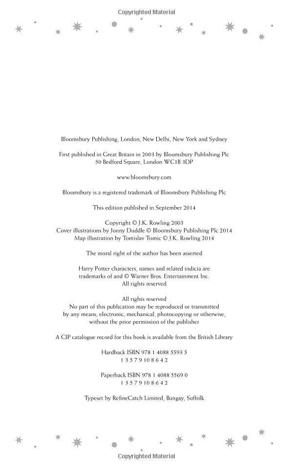 Sách ngoại văn: Harry Potter and the Order of the Phoenix (2015)