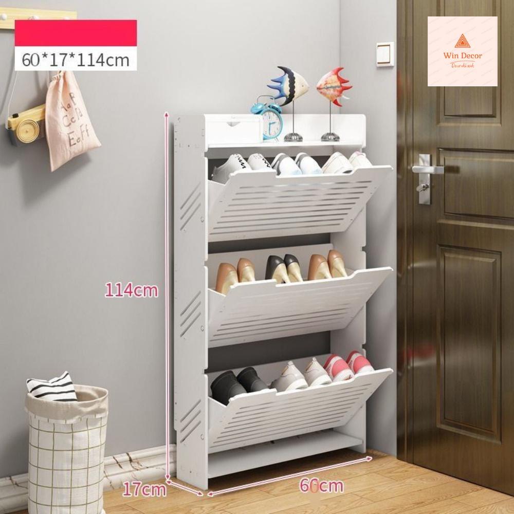 Tủ giày thông minh tháo lắp ghép dễ dàng, chất liệu gỗ nhựa cao cấp chống ẩm mốc,mỗi mọt, cong vênh