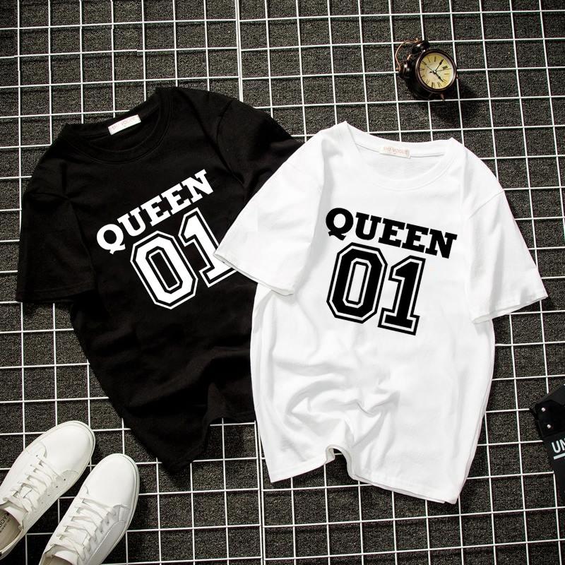 Áo thun unisex form rộng queen 01 thời trang cá tính vải dày mịn 2019T1378