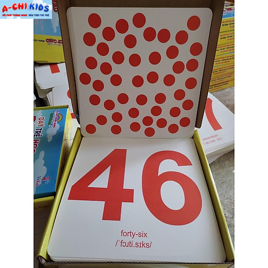 Bộ Thẻ Học Dot Card Số Đếm Và Phép Tính, Bộ Thẻ Học Toán Thông Minh Song Ngữ Anh Việt Cho Bé Từ 3 Tháng Đến 6 Tuổi