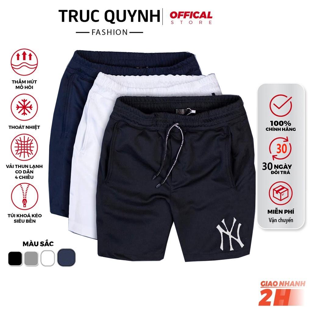 Quần Thun lạnh thể thao NY có 02 túi khóa kéo chất vải thun lạnh thể thao mát dày đẹp - QSTTNY013