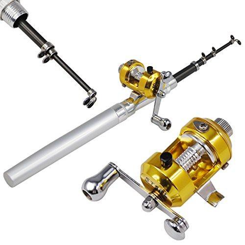 Cần Câu Cá Du Lịch Mini Dài 100 Cm Hình Bút Bi Máy Ngang