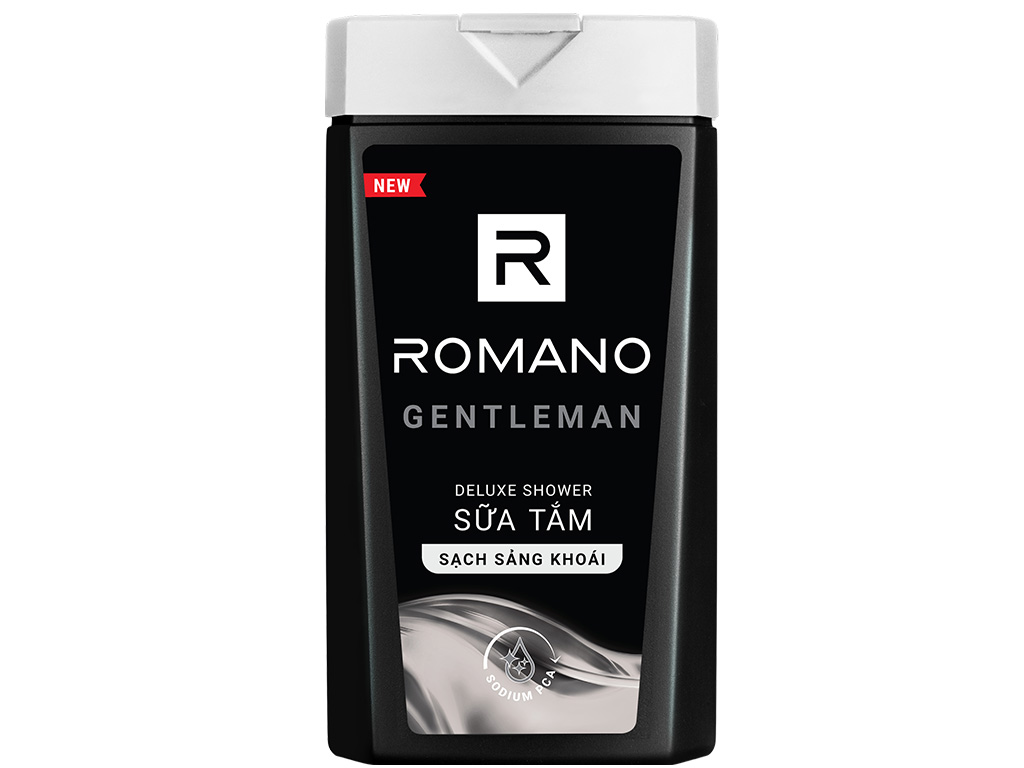 Sữa tắm cao cấp Romano Gentleman lịch lãm nam tính sạch sảng khoái 180gr