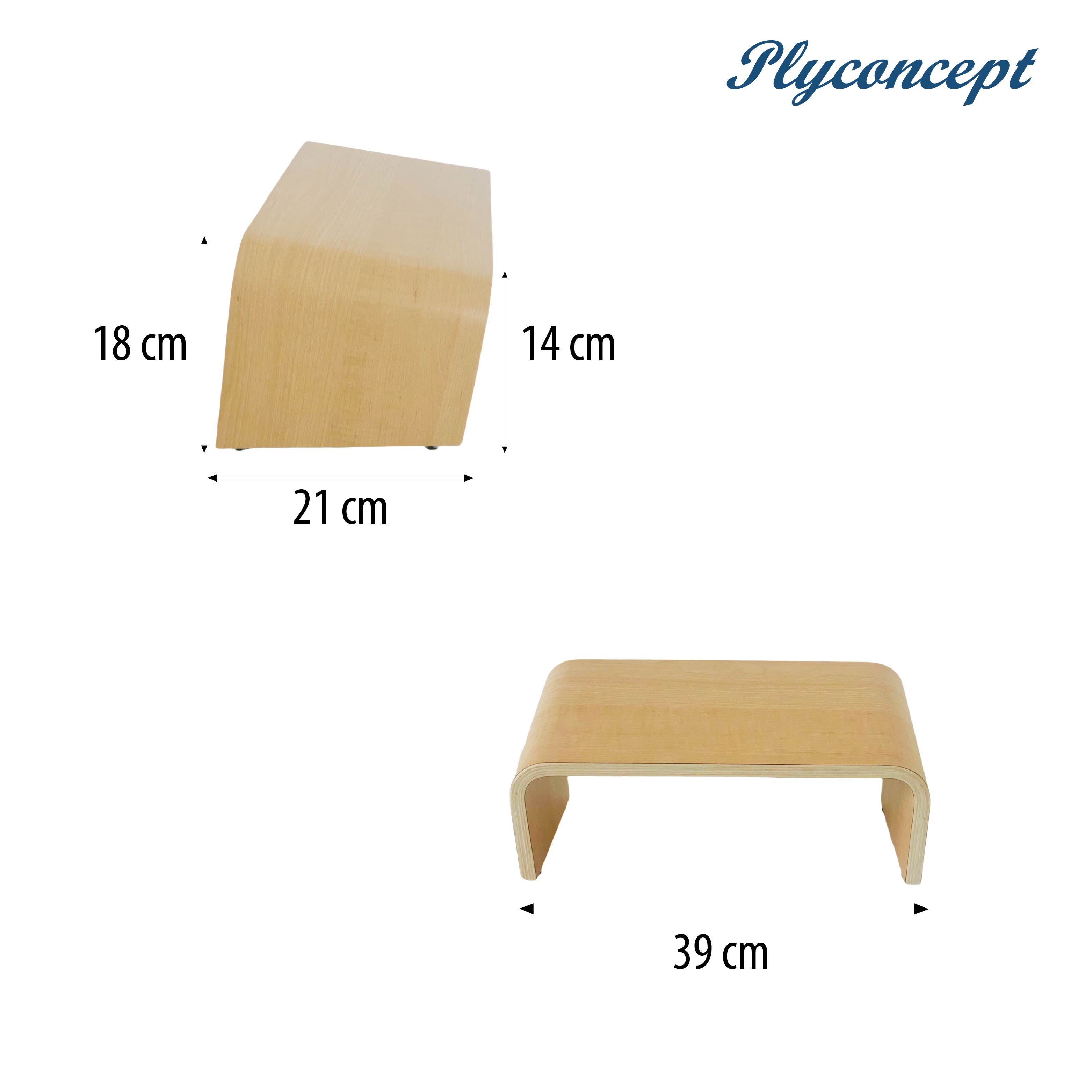 Ghế Kê Chân Văn Phòng, Chịu lực 200 kg Plyconcept Seiza Chair - Gỗ Uốn Cong