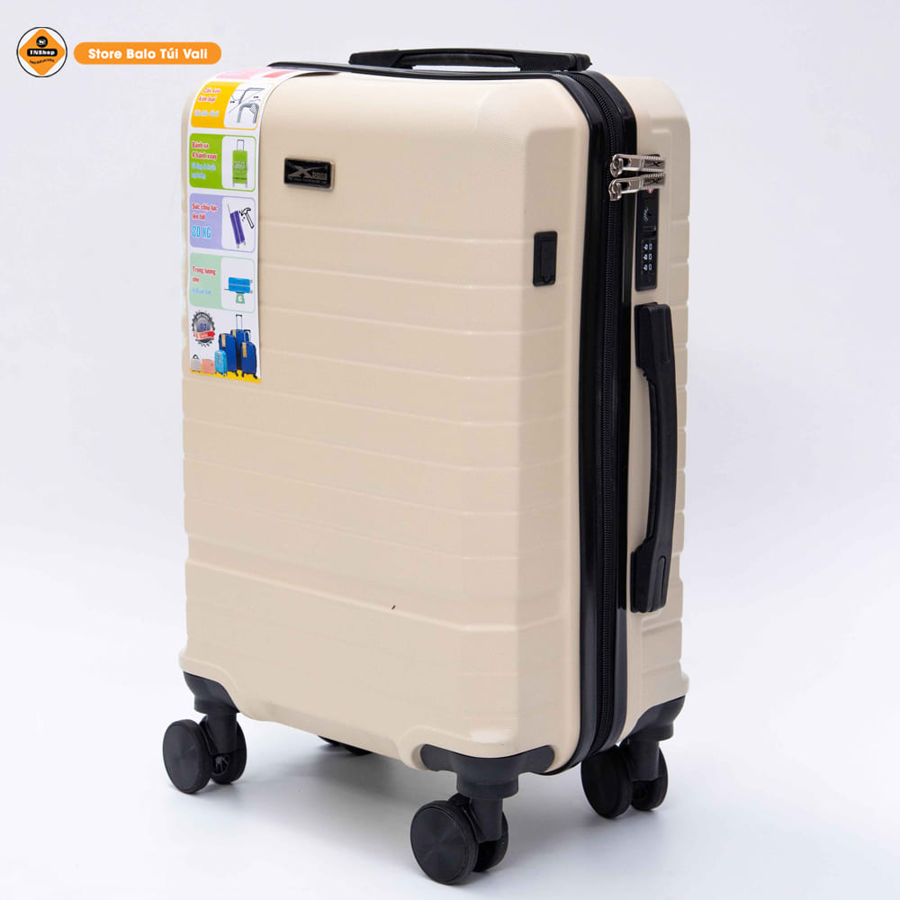 Vali Du Lịch Cao Cấp Xbags White Titan Pro XB 6105 – Nhựa ABS Chống Va Đập, Khóa TSA Mỹ, Cổng USB Tiện Lợi, Bánh Xe Êm Mượt, Sang Trọng Đẳng Cấp!