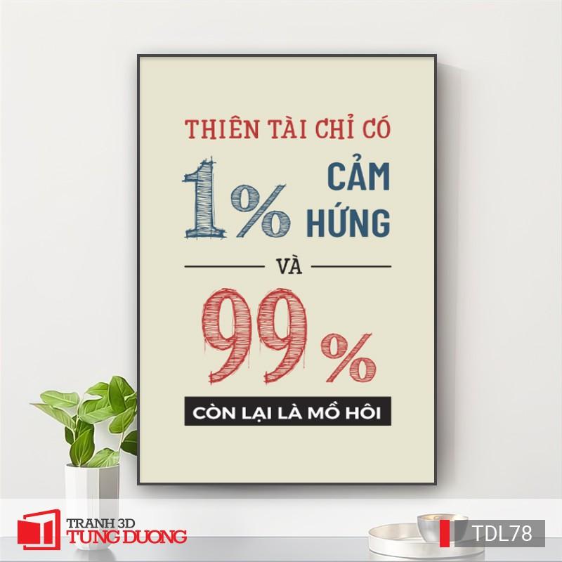 Tranh treo tường động lực văn phòng câu nói slogan truyền cảm hứng, tranh canvas trang trí DL26