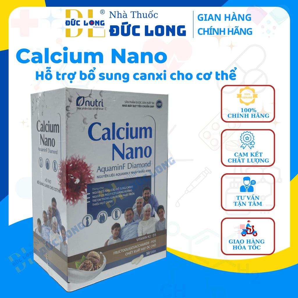 Calcium Nano AquaminF Diamond (Gia đình) – Hỗ trợ bổ sung canxi cho cơ thể - Hộp 50 viên