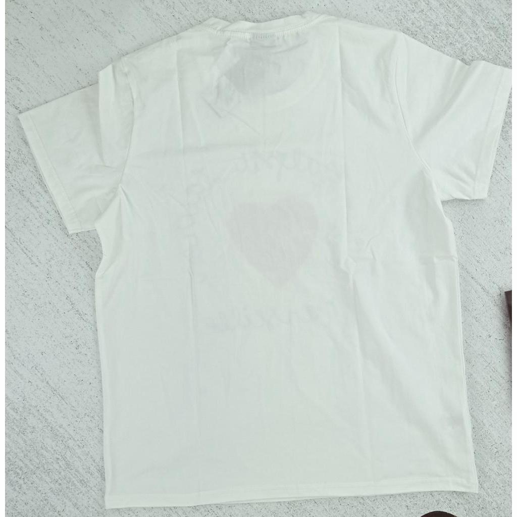 Áo thun nữ VNXK cotton 100% in hình trái tim dễ thương