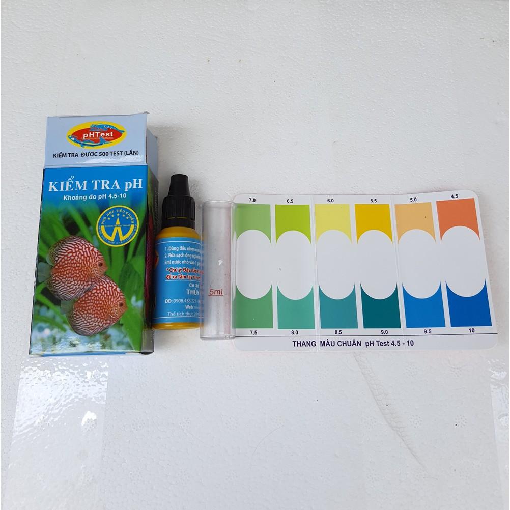 Dung dịch đo kiểm tra PH của nước, giúp cá cảnh an toàn với môi trường