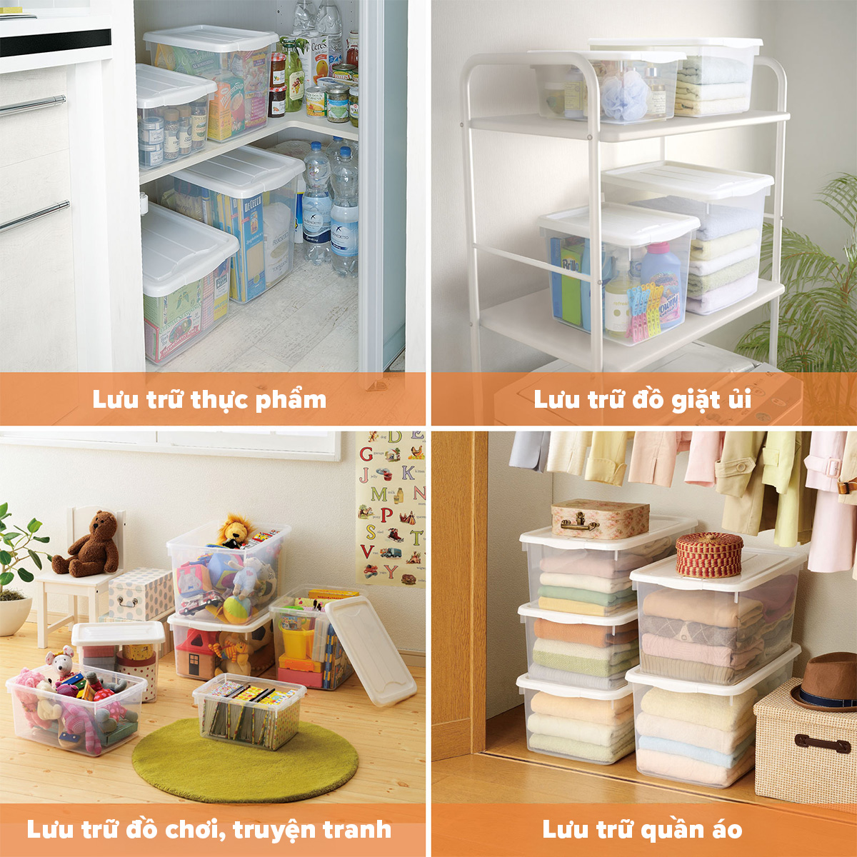 TENMA Hộp Nhựa Lưu Trữ Profix Case JAPAN QUALITY, Dung Tích 8L đến 40L, Có nắp, Dẻo Dai, Bền Chắc