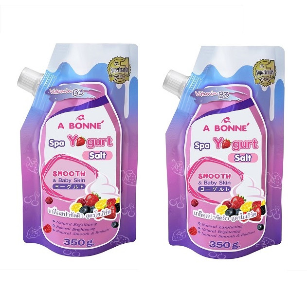 COMBO 2 GÓI Muối Tắm SPA YOGURT SALT  A Bonne' 350g từ Thái Lan