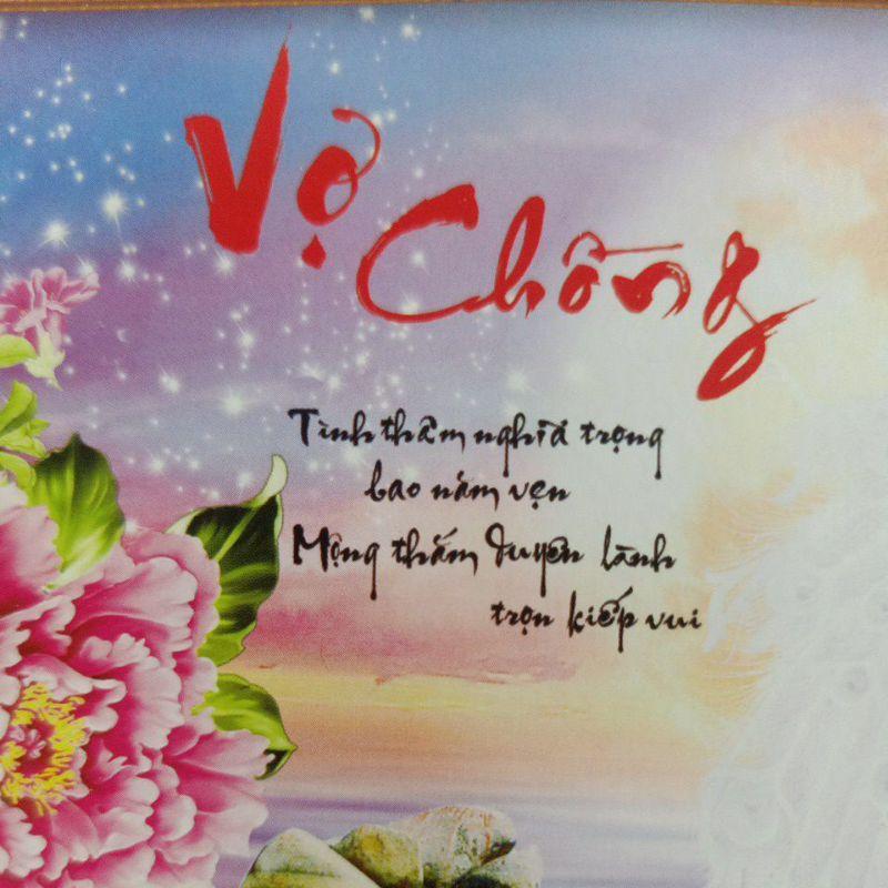 Tranh Thêu Chữ Thập Vợ Chồng LV3182