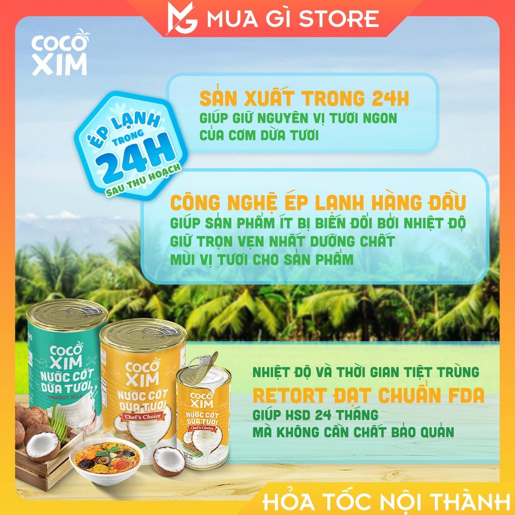 Thùng 24 Nước cốt dừa Chef's Choice Cocoxim dung tích 400ml/Hộp, Giao hỏa tốc Hà Nội