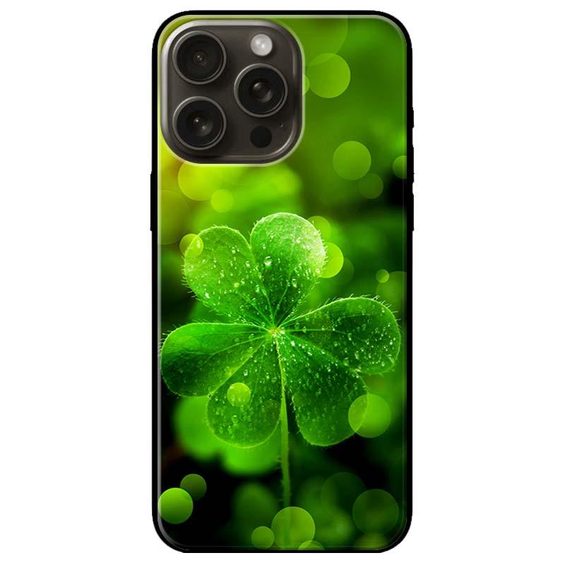 Ốp lưng dành cho Iphone 15 - Iphone 15 Plus - Iphone 15 Pro - Iphone 15 Pro Max - Cỏ 3 Lá May Mắn - Hàng Chính Hãng