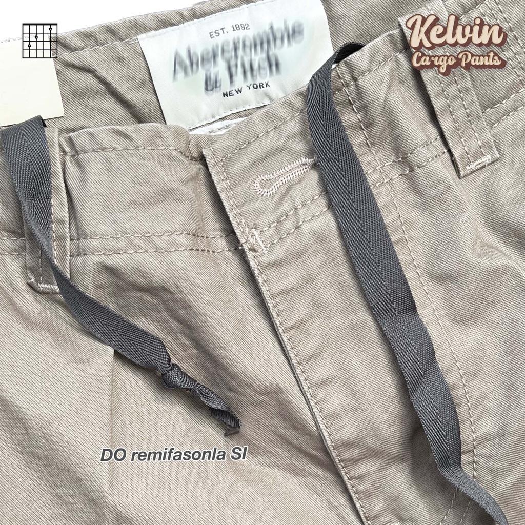 Quần Kaki Túi Hộp Nam Nữ Màu Sắc Vintage - Bản Có Dây Rút - Chất Vải Dày Dặn Form Đứng