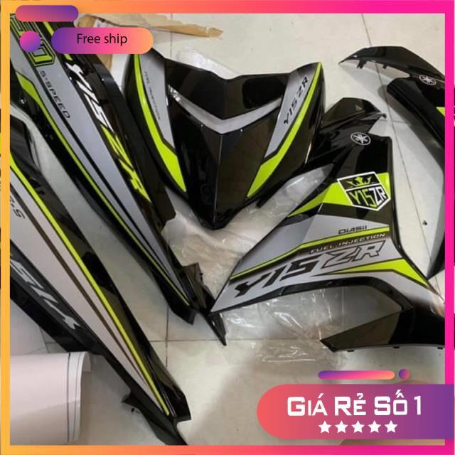 Tem rời dành cho Exciter 150 Y15ZR xám vàng dán xe đen