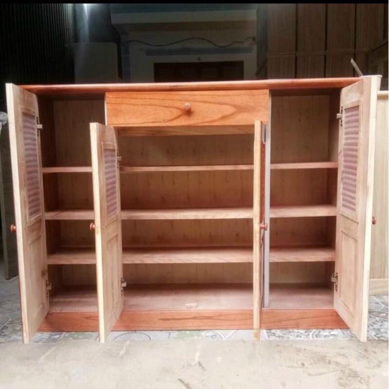 Tủ giày gỗ xoan ta đủ loại 2 cánh , 3 cánh , 4 cánh ( có sẵn)