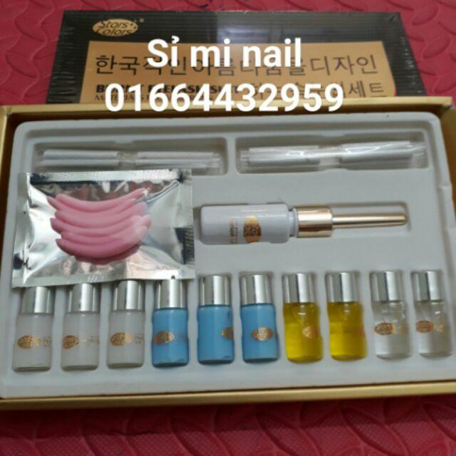 Set bộ uốn mi đen 3d 6d colagel hàn quốc set uốn thương hiệu tốt